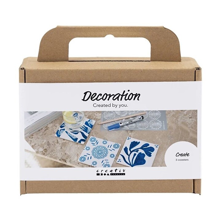 Mini kreatívna sada na maľovanie na porcelán - Podložky