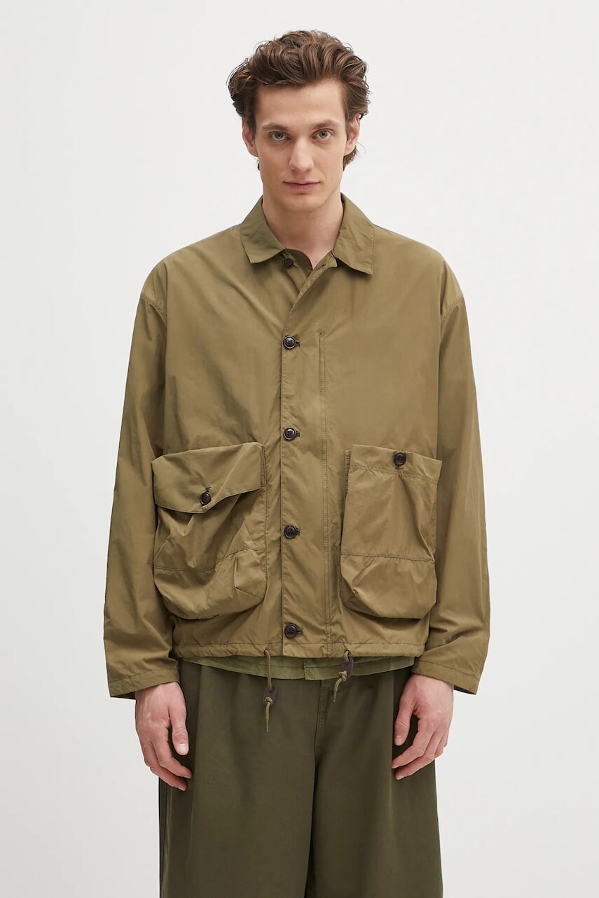 Bunda Barbour Barbour Fatigue Casual Jacket zelená farba, prechodná, MCA1033