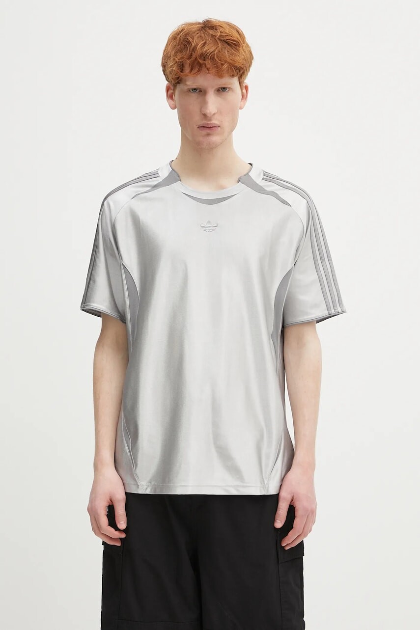 Tričko adidas Originals 2000 T-shirt pánske, strieborná farba, s nášivkou, JM6743
