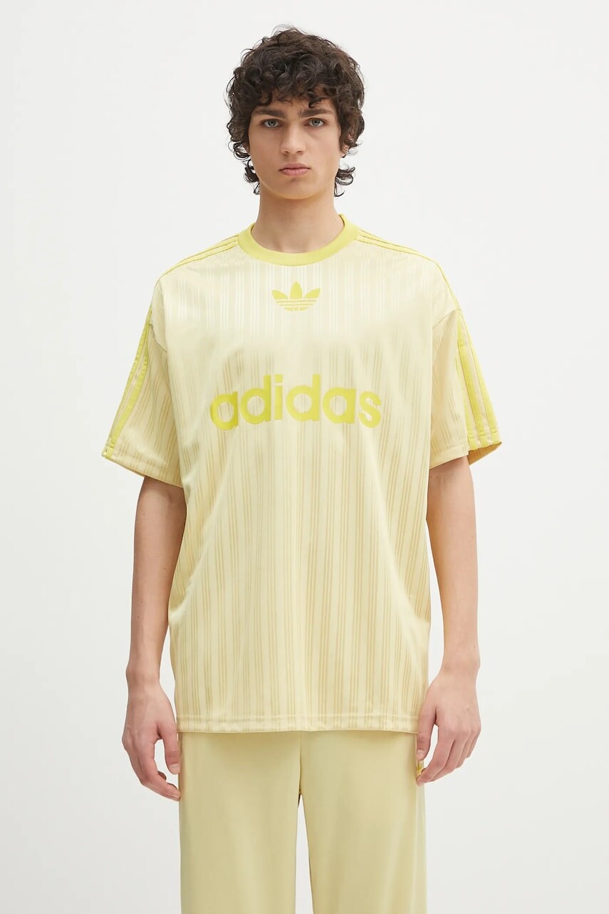 Tričko adidas Originals Adicolor Poly T žltá farba, vzorované, JP1026