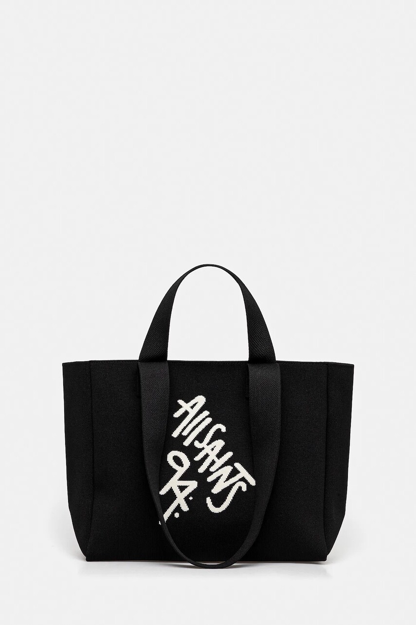 Kabelka AllSaints IZZY čierna farba, W398XC