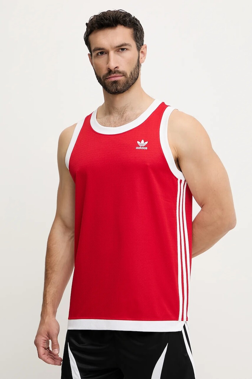 Tričko adidas Originals Adicolor červená farba, JP1098