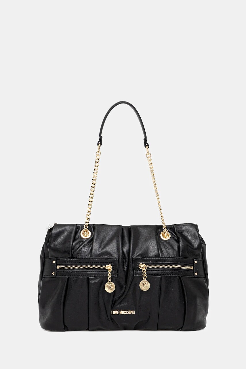 Kabelka Love Moschino čierna farba, JC4213PP0MKB0000