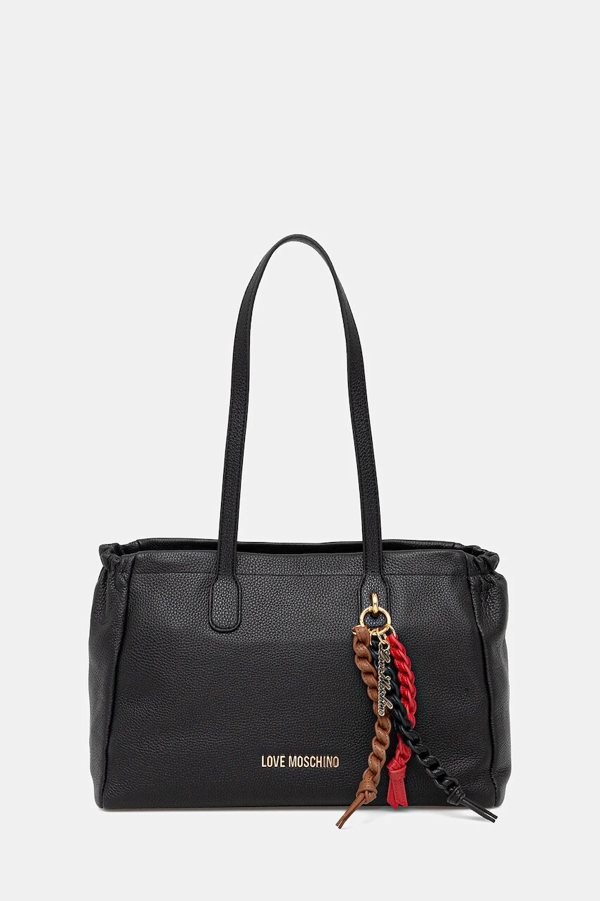 Kabelka Love Moschino čierna farba, JC4306PP0MK1100A