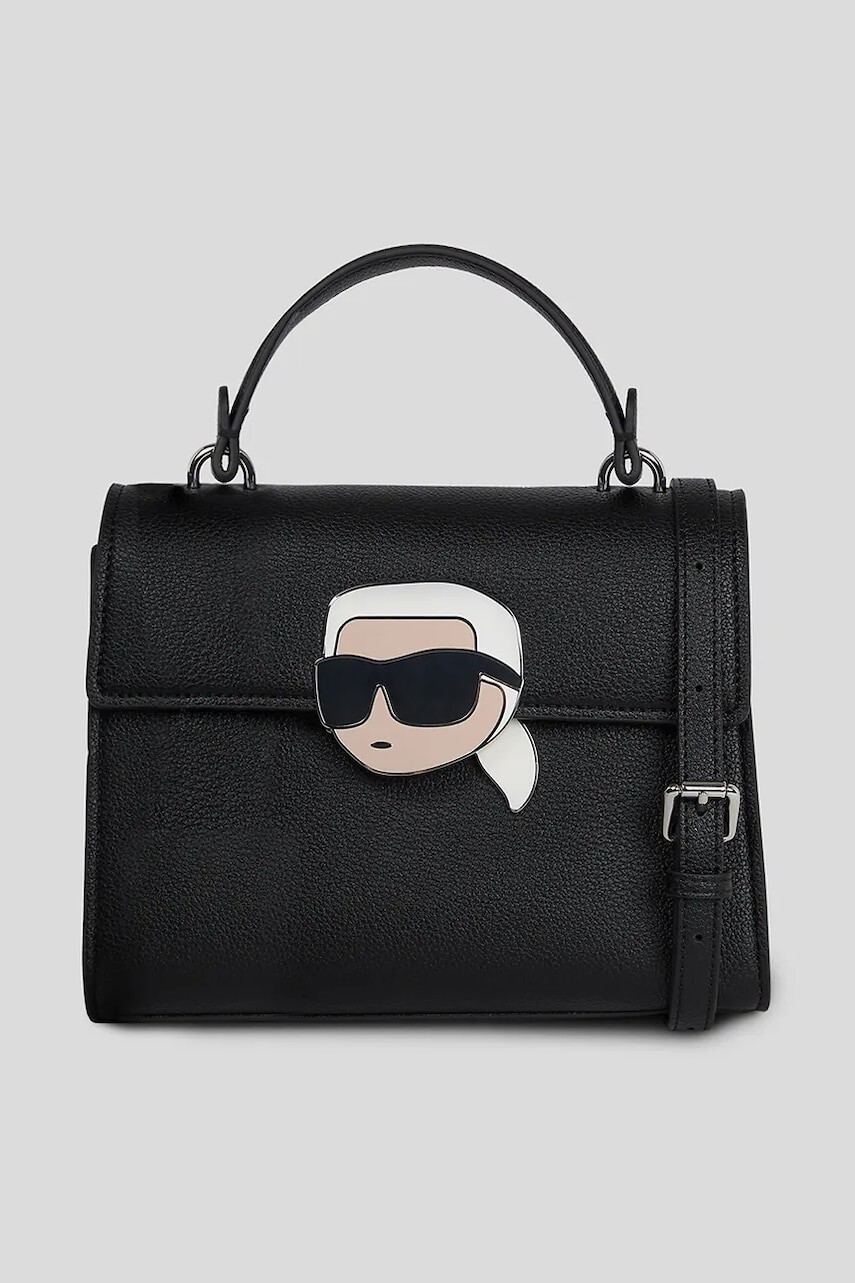Kabelka Karl Lagerfeld čierna farba, A3W30325