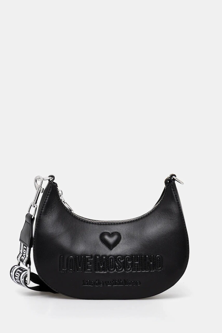 Kabelka Love Moschino čierna farba, JC4219PP0MKF000B