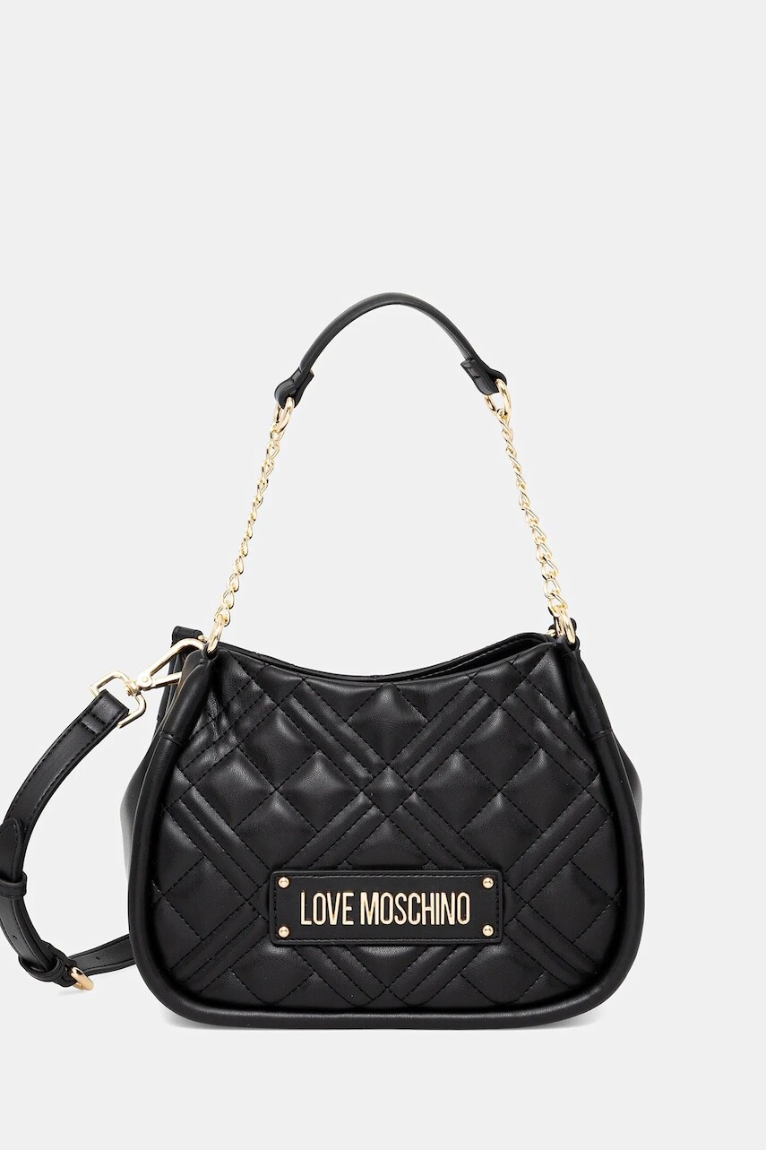 Kabelka Love Moschino čierna farba, JC4208PP0MLA0000