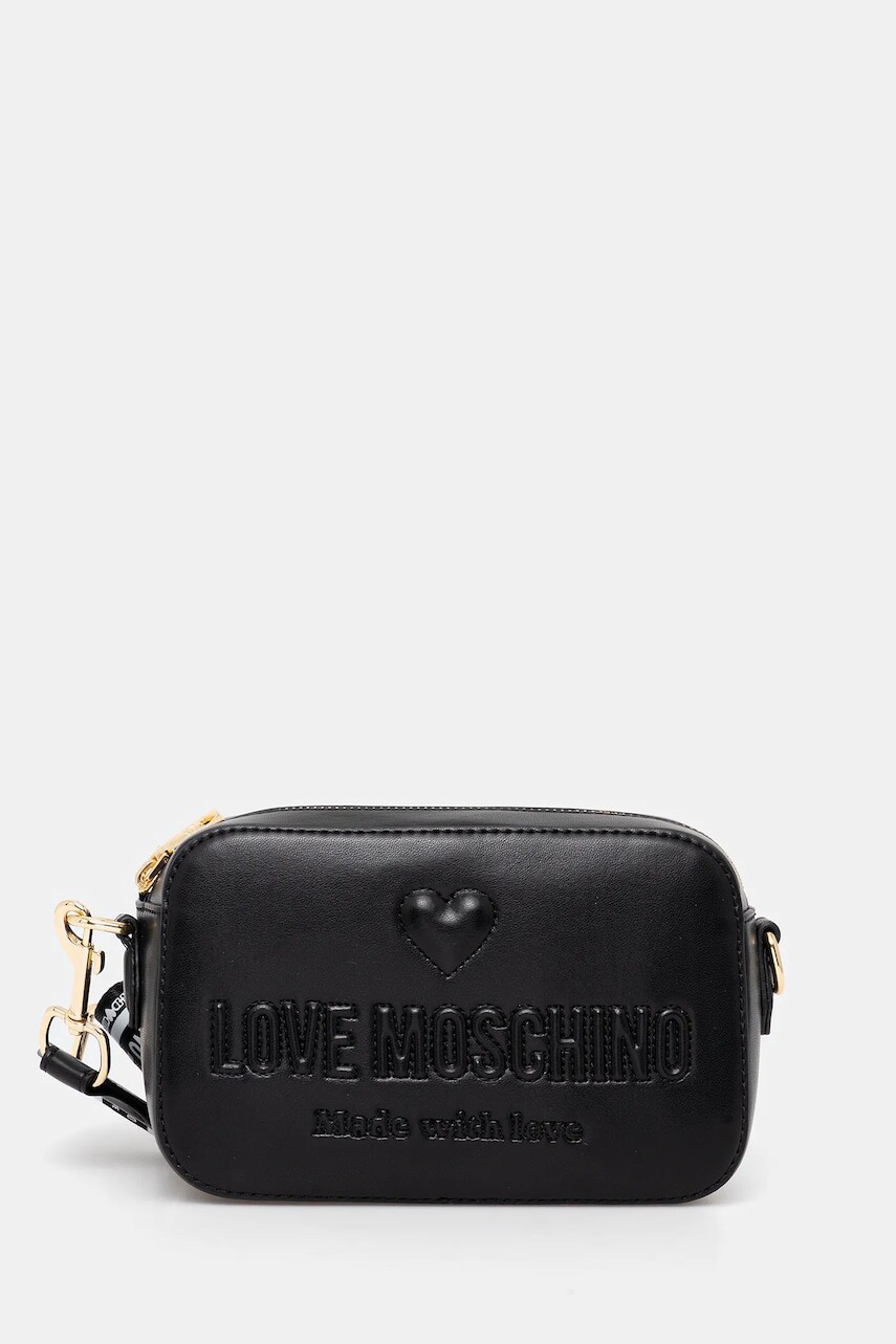 Kabelka Love Moschino čierna farba, JC4220PP0MKF0000