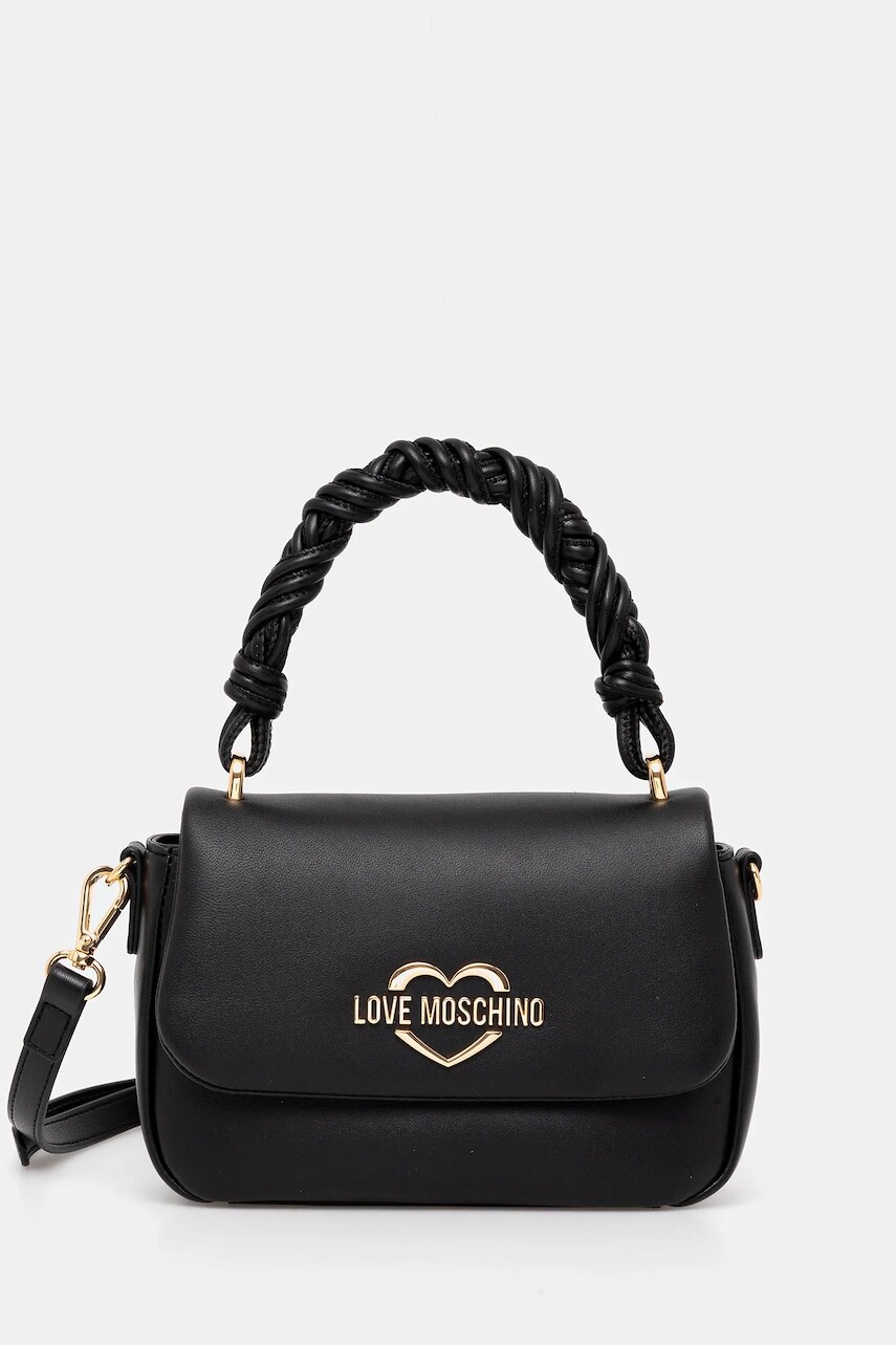Kabelka Love Moschino čierna farba, JC4311PP0MK1300A