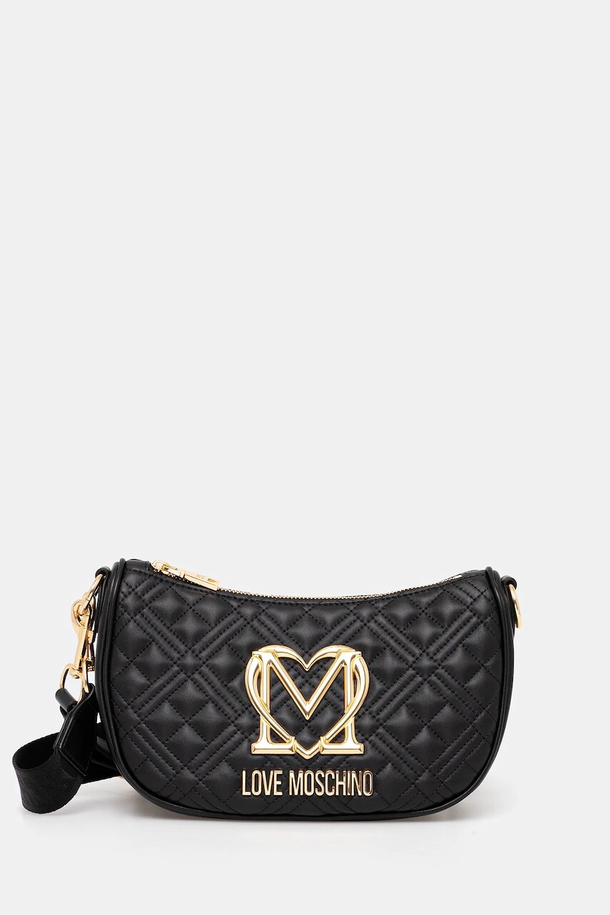 Kabelka Love Moschino čierna farba, JC4301PP0MK1200A