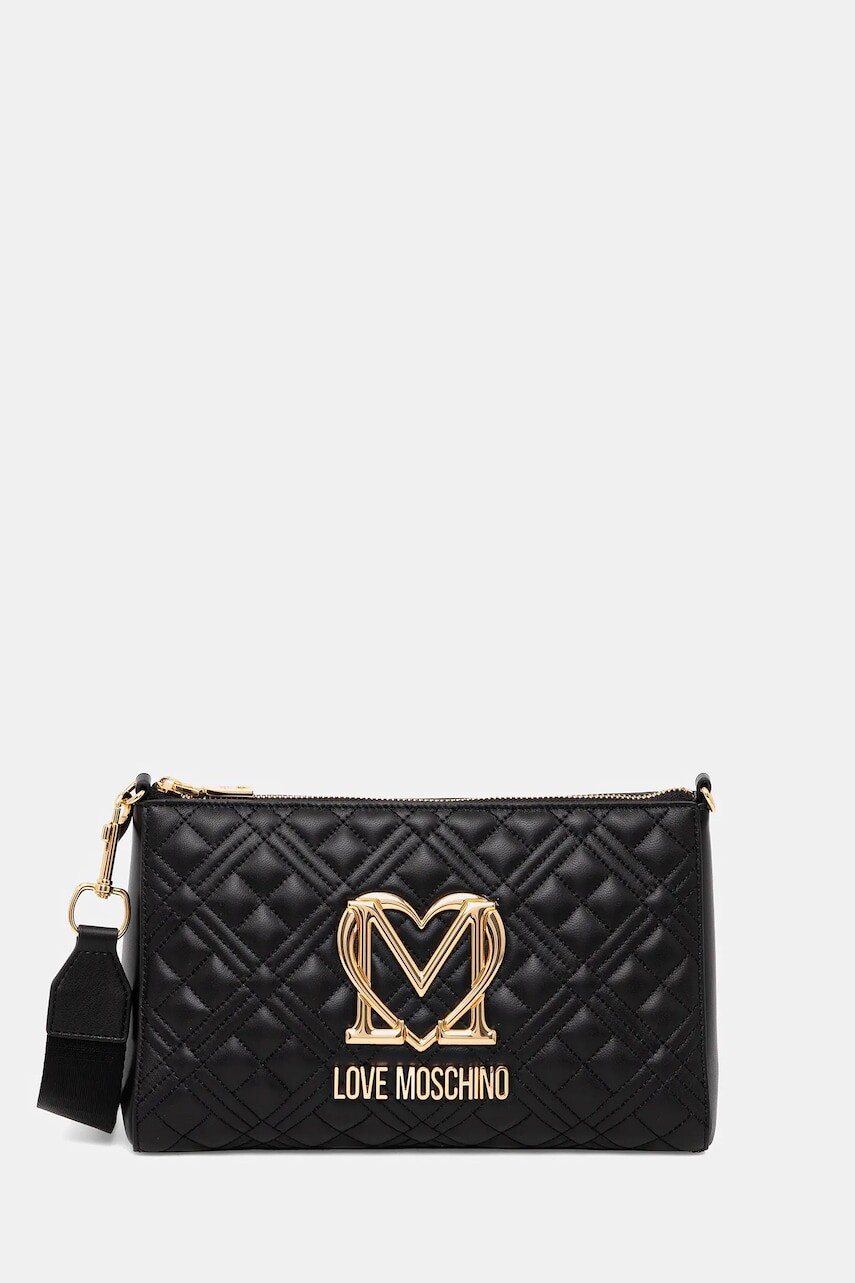 Kabelka Love Moschino čierna farba, JC4300PP0MK1200A