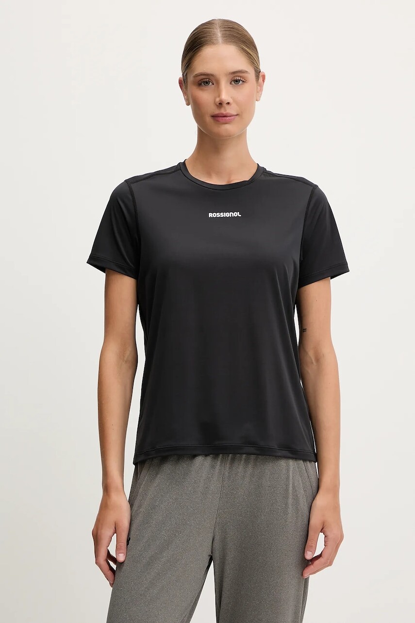 Tréningové tričko Rossignol SIDELHORN čierna farba, RLNWY04