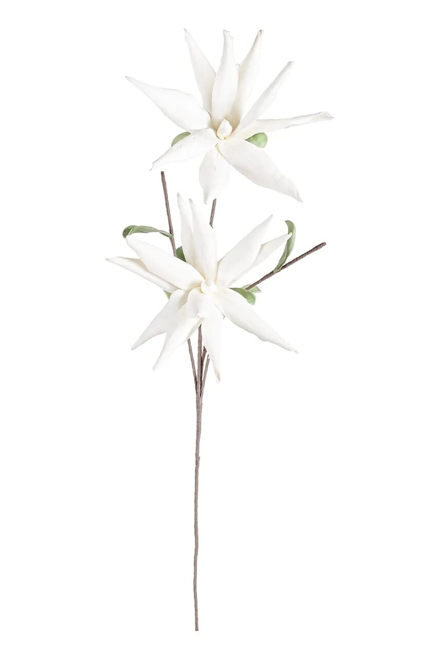 Umelý kvet Bizzotto White Aloe Chinesis biela farba
