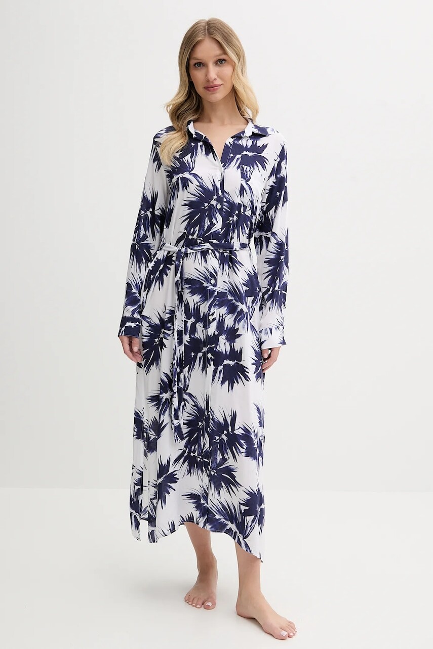 Pyžamo Dkny dámske, tmavomodrá farba, YI00052
