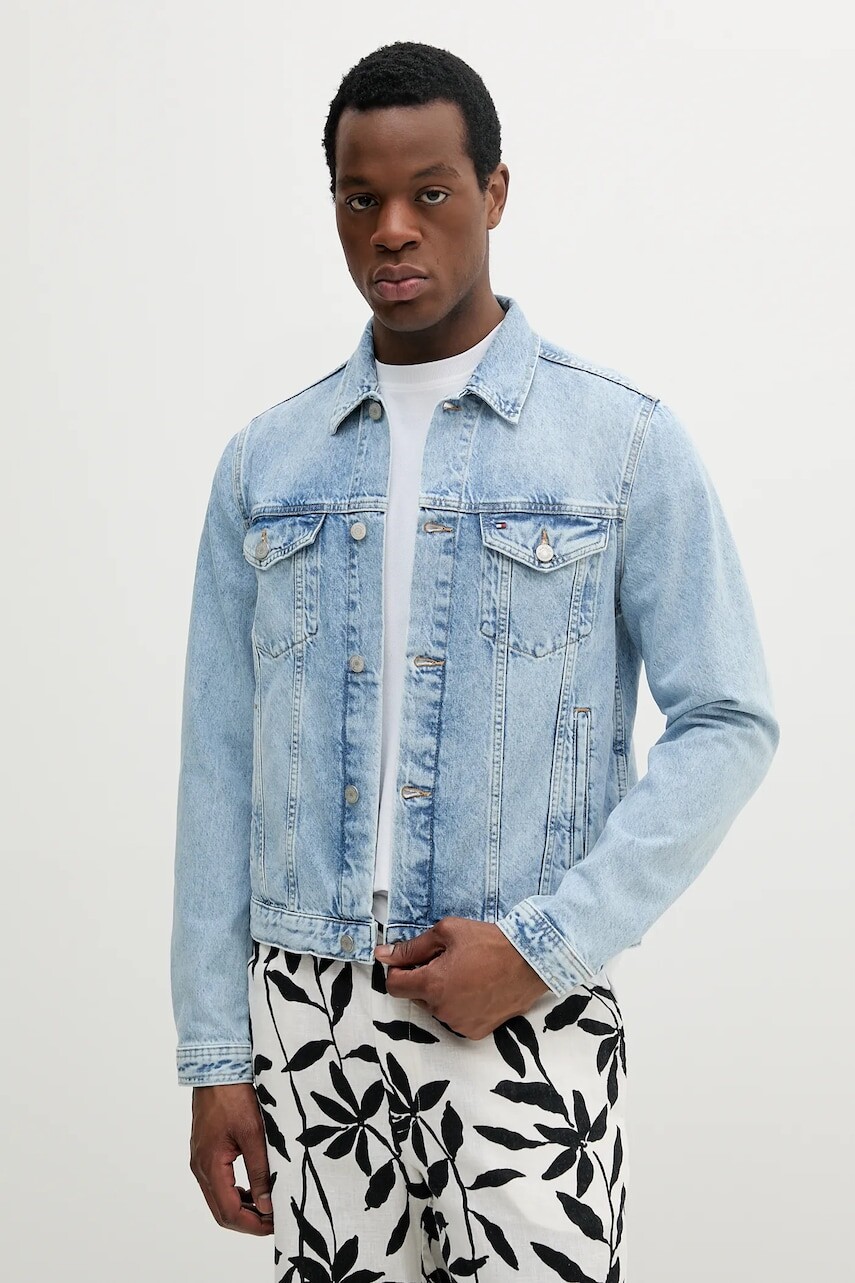 Rifľová bunda Tommy Hilfiger prechodná, MW0MW38956