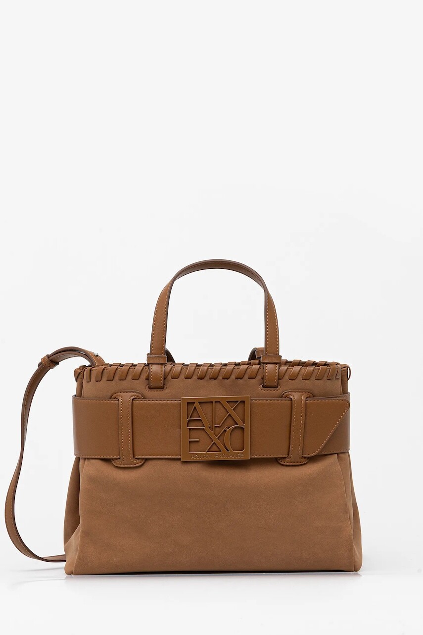 Kabelka Armani Exchange hnedá farba, XW000285 AF12574