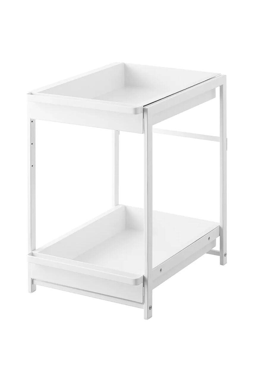 Organizér pod umývadlo Yamazaki Tower 2 biela farba