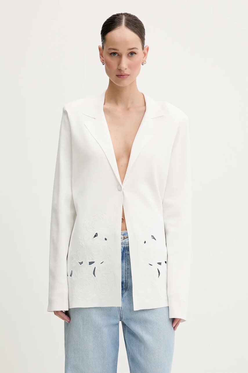 Kardigán Blugirl Blumarine béžová farba, ľahké, RA5058.MS55N