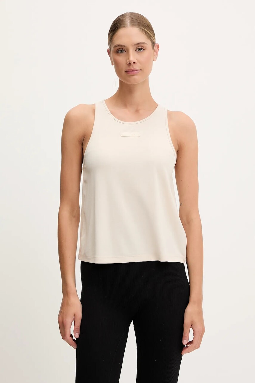 Tréningový top EA7 Emporio Armani béžová farba, AF12956.7W000251