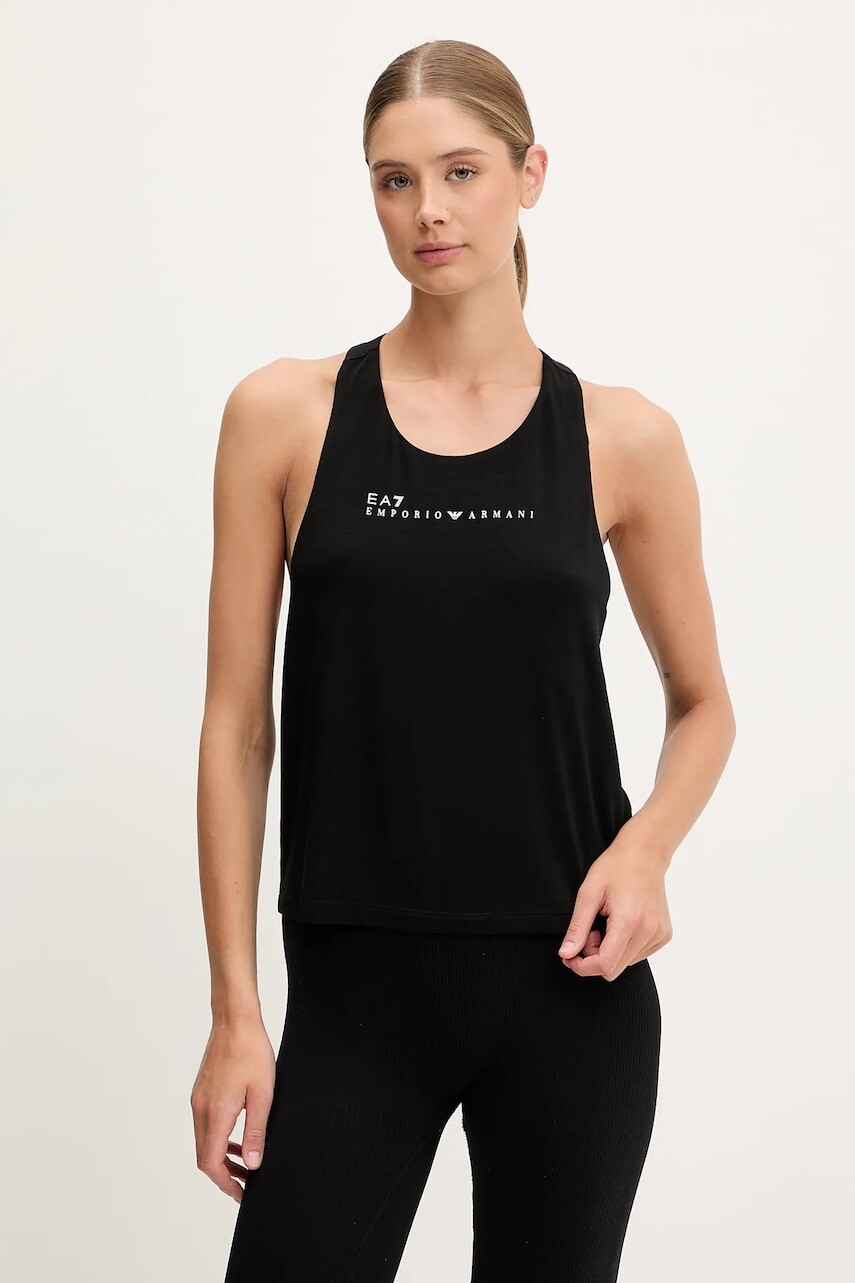 Tréningový top EA7 Emporio Armani čierna farba, AF12945.7W000273