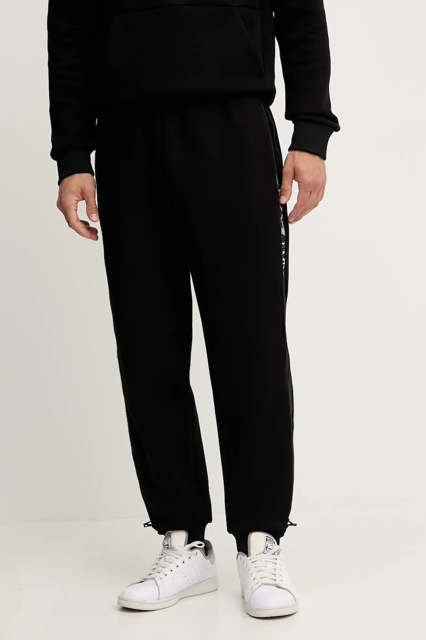 Tepláky EA7 Emporio Armani čierna farba, AF13538.7M000144