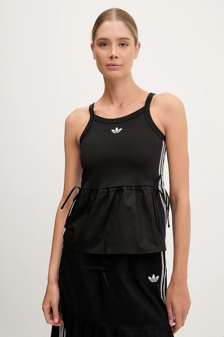 Top adidas Originals Top čierna farba, KC0764