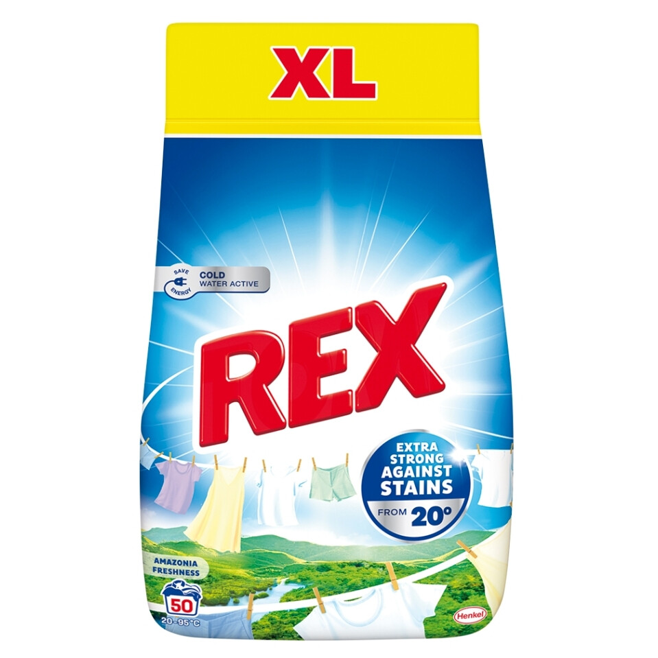 REX Prací prášok Amazonia Freshness 50 pranie 2,75 kg