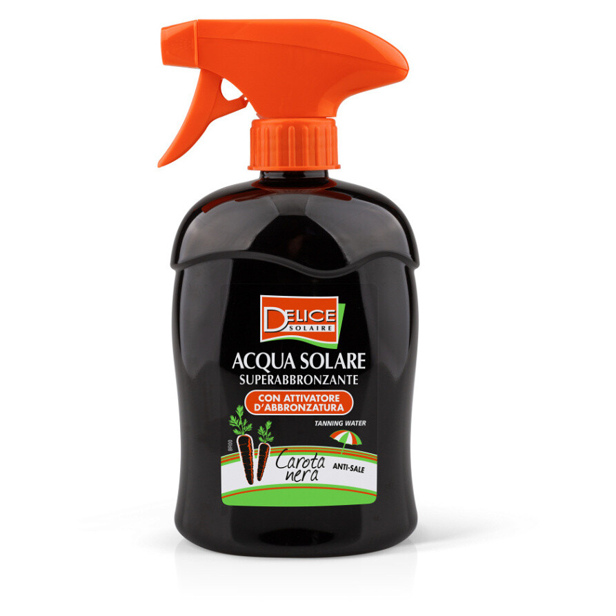 DELICE SOLAIRE Acqua Solare Superabbronzante Carota Nera 500 ml