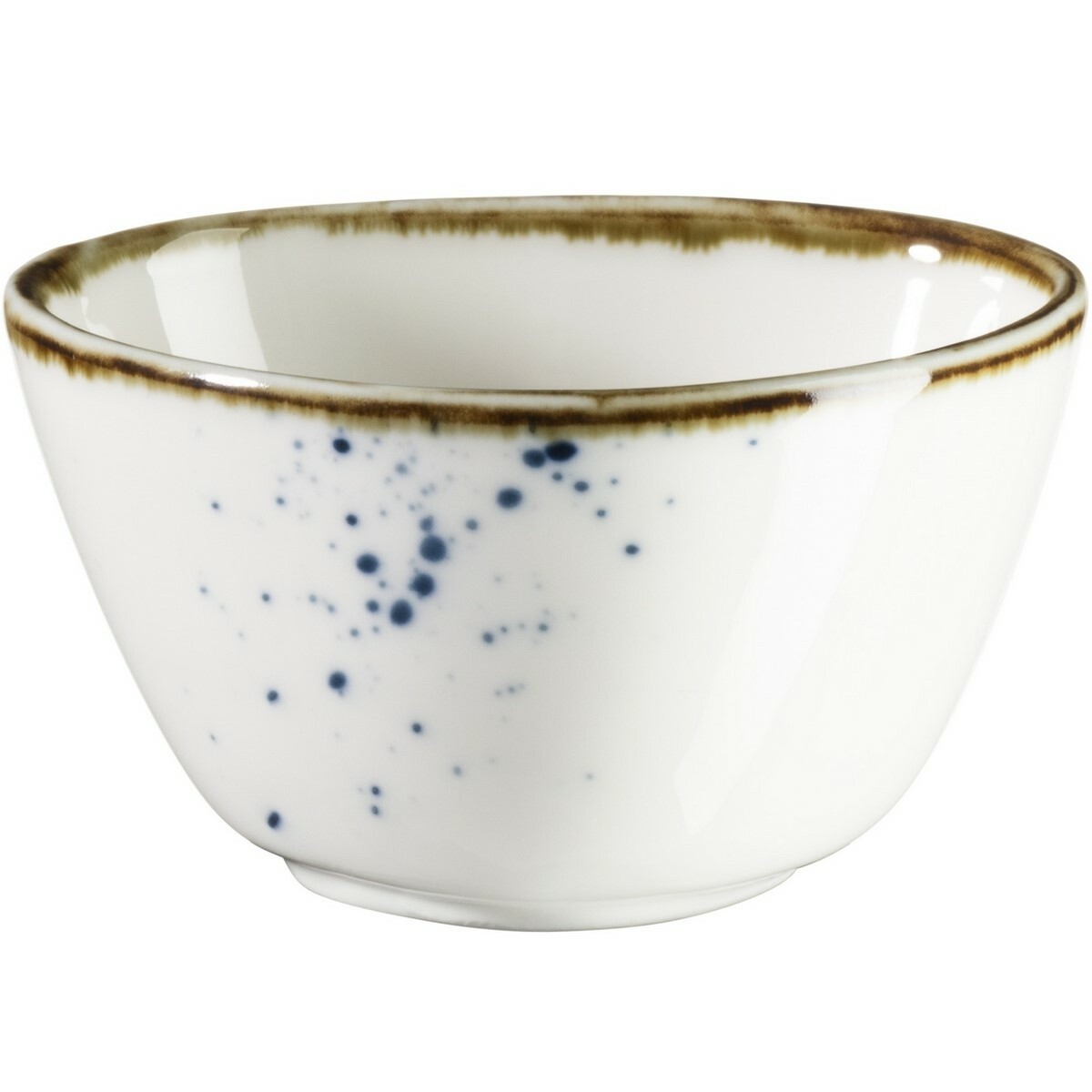 Mäser Oválna miska Pintar Biele modré bodky 7 x 6cm, S