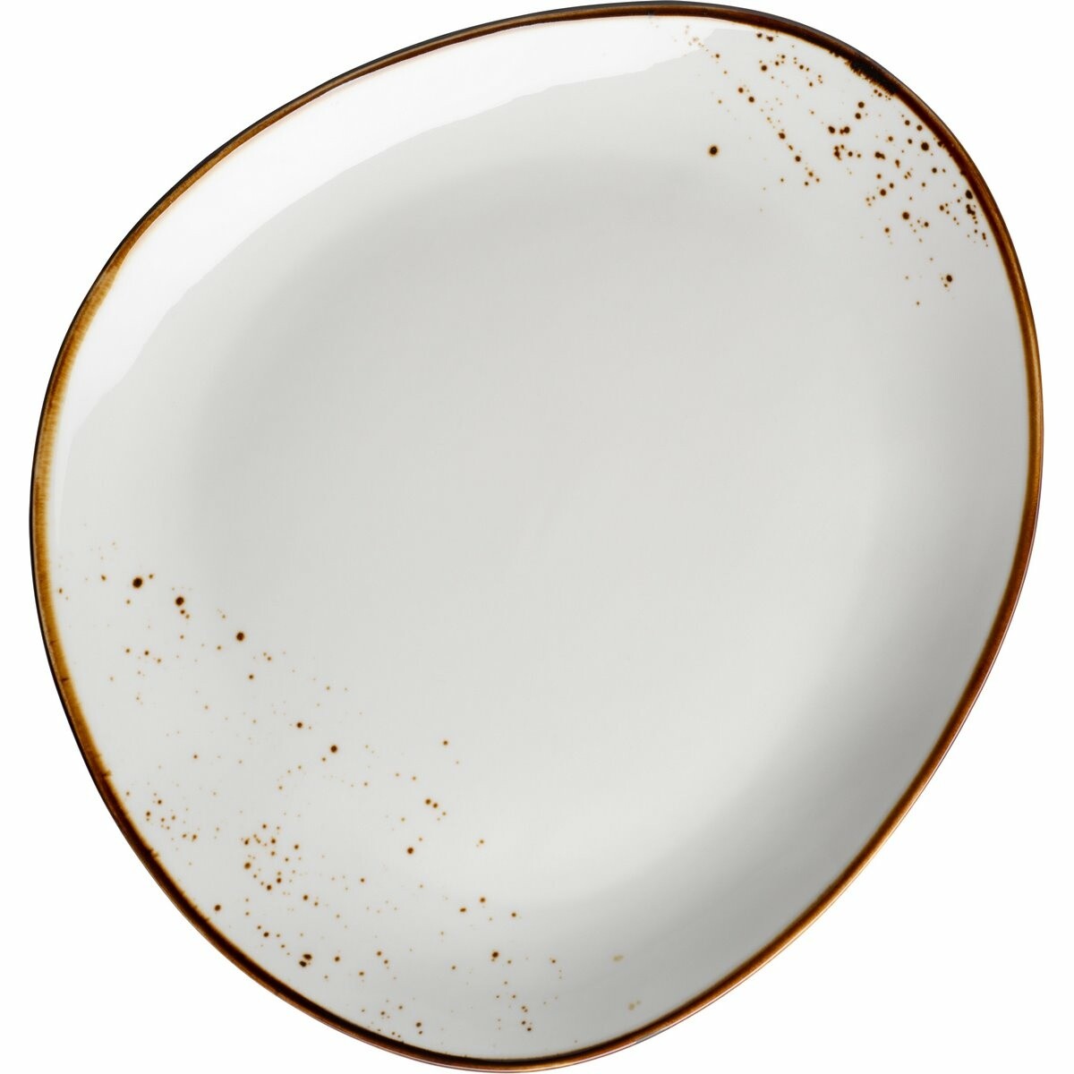 Mäser Oválny tanier Pintar Biele hnedé bodky 29 x26 cm, L