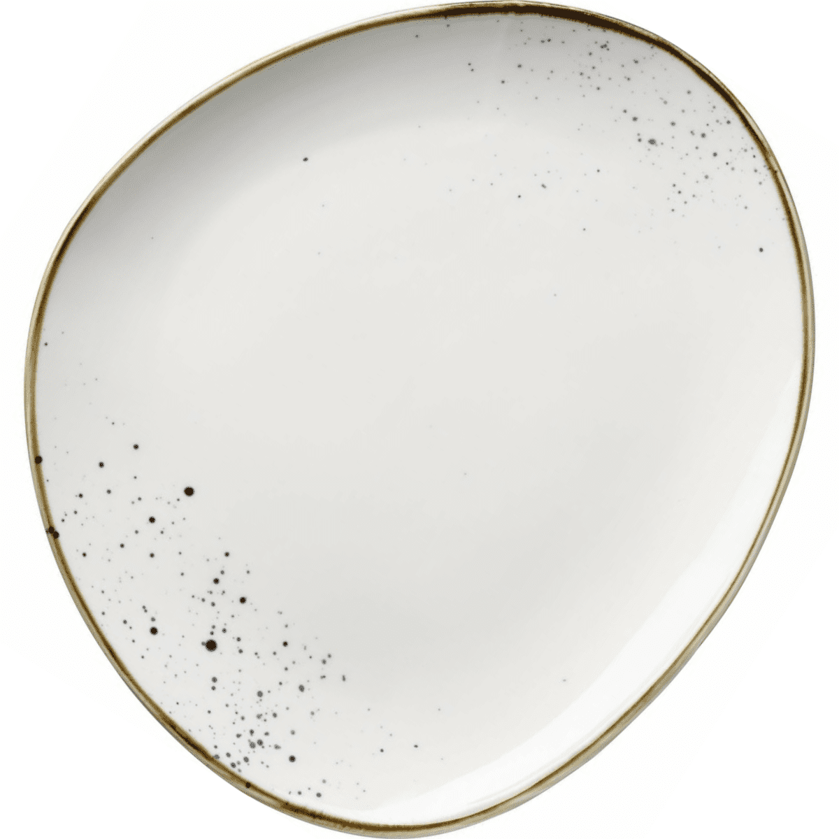 Mäser Oválny tanier Pintar Biele modré bodky 26 x23 cm, S