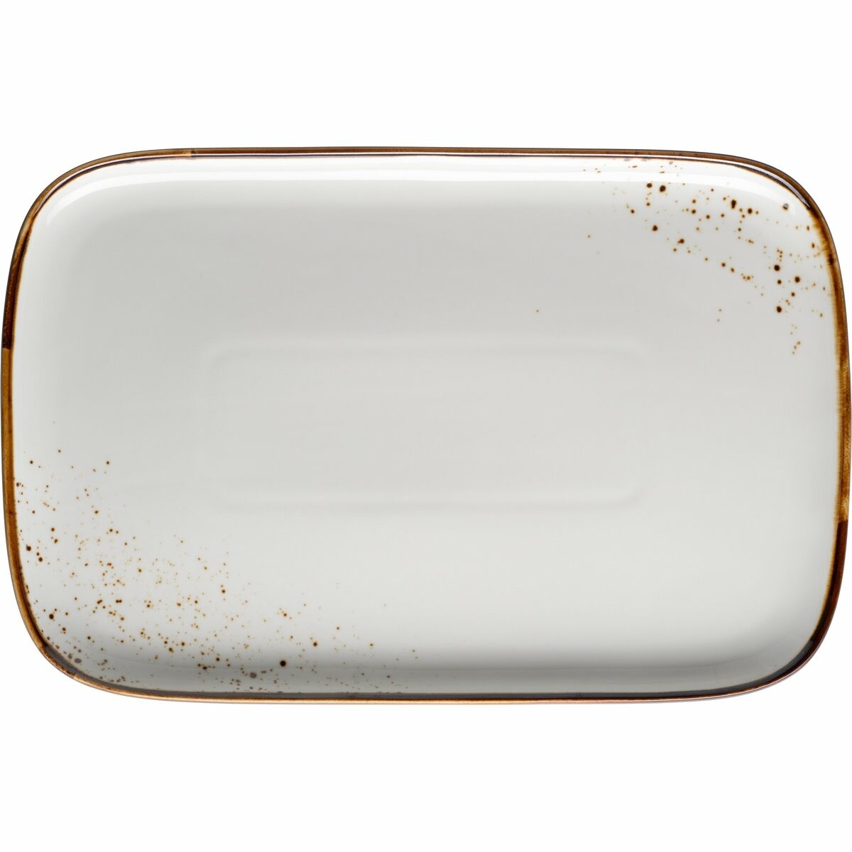 Mäser Obdĺžnikový podnos Pintar White brown dots30 x 20 x 2 cm, L