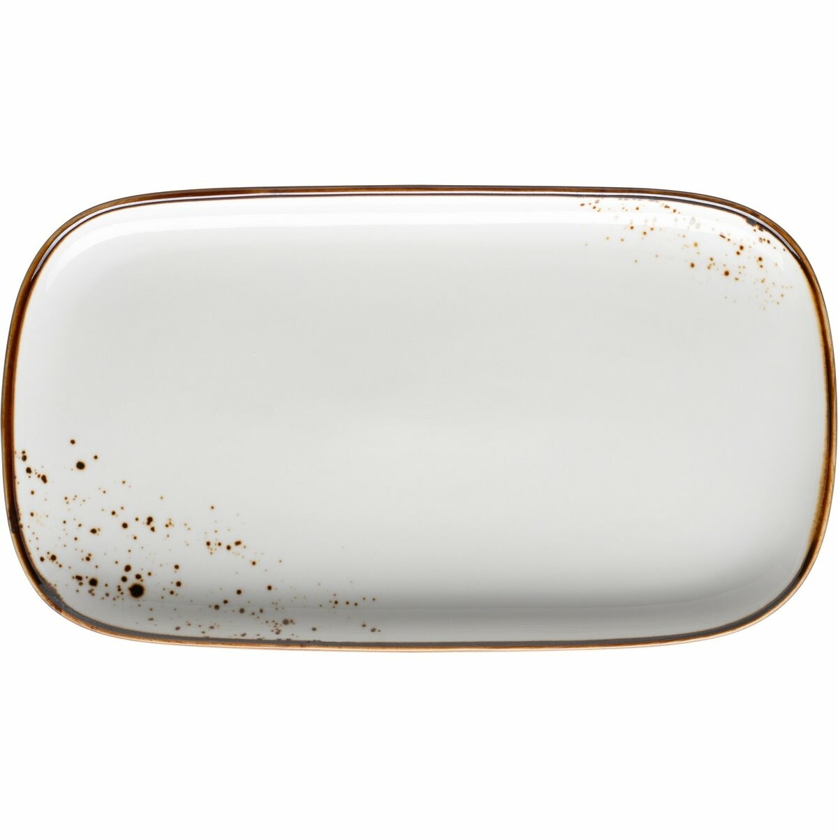 Mäser Obdĺžnikový podnos Pintar Biele hnedé bodky25 x 14 x 2 cm, S