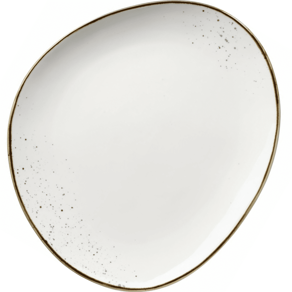 Mäser Oválny tanier Pintar Biele modré bodky 29 x26 cm, L