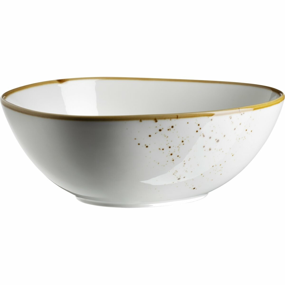 Mäser Oválna miska Pintar Biele hnedé bodky 22 x19 cm, L