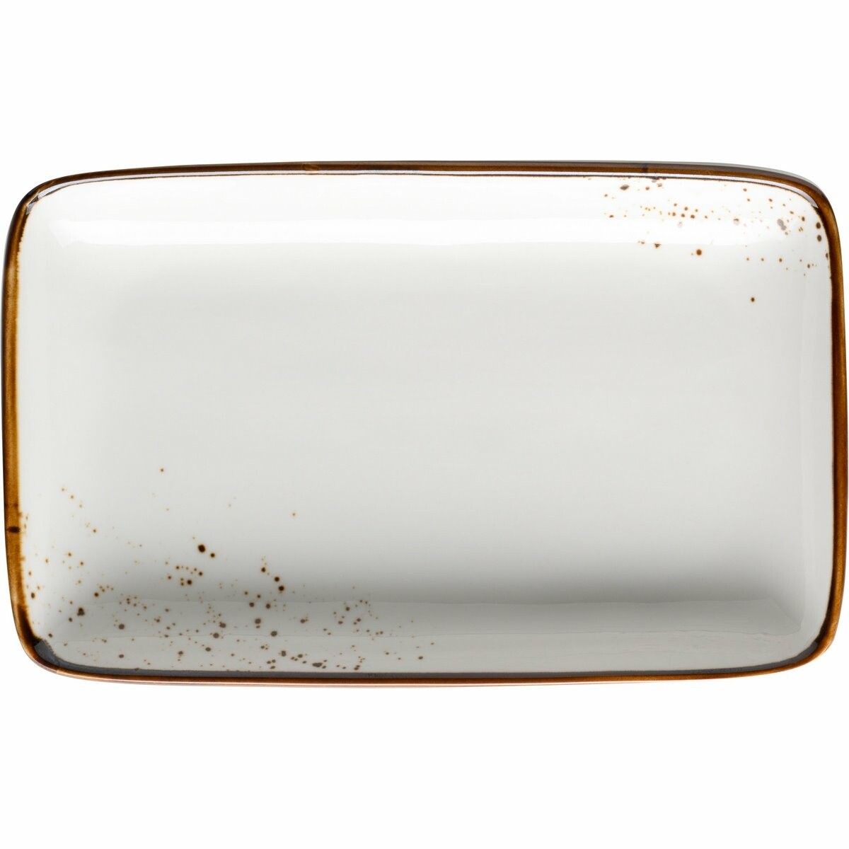 Mäser Obdĺžnikový podnos Pintar Biele hnedé bodky21 x 13 x 3 cm