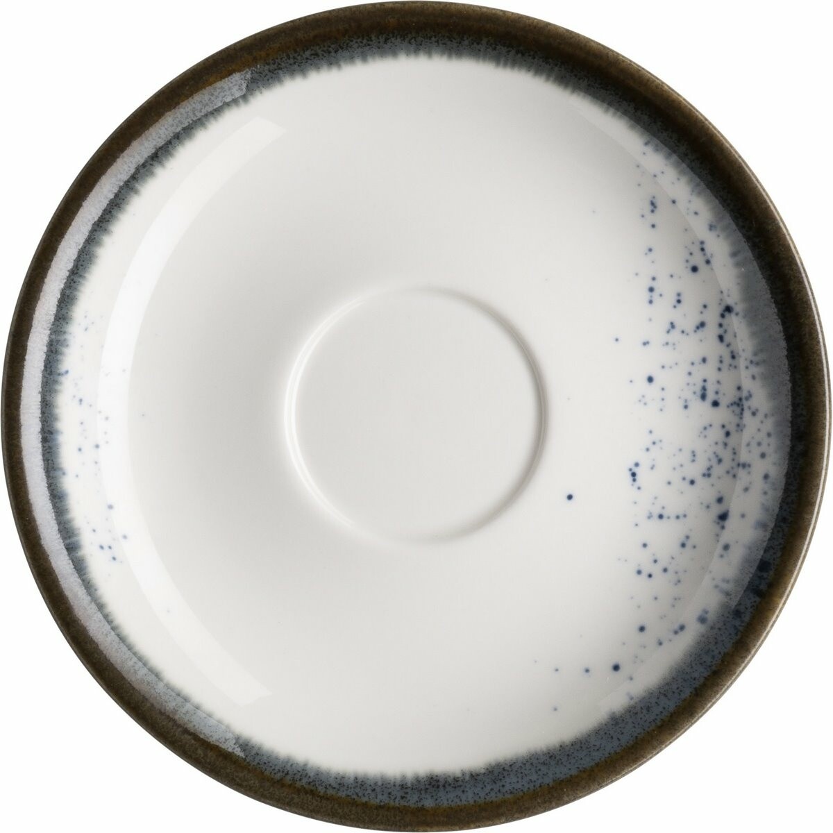 Mäser Espresso tanier Pintar Biele modré bodky 13cm, S