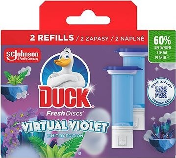 DUCK Fresh Discs duonáplň WC Virtual Violet 2× 36 ml