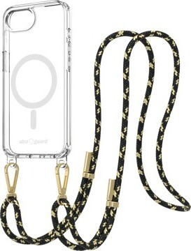 AlzaGuard Luxe Detach Lanyard Case Compatible with MagSafe for iPhone 16e žltozelený