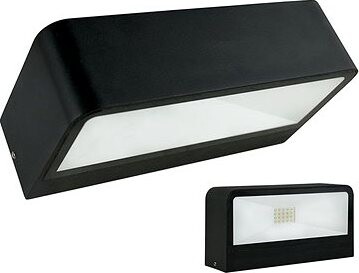 McLED LED svietidlo Cygnus, 8 W, 3000 K, IP65, čierna farba