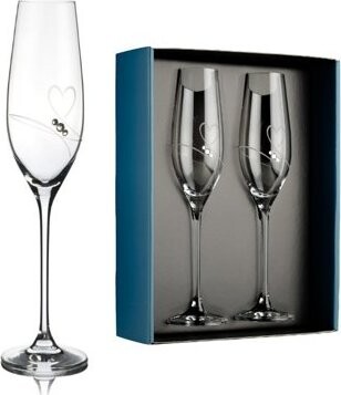 Element Poháre na šampanské Aphrodite s kryštálmi Swarovski 210 ml 2 ks