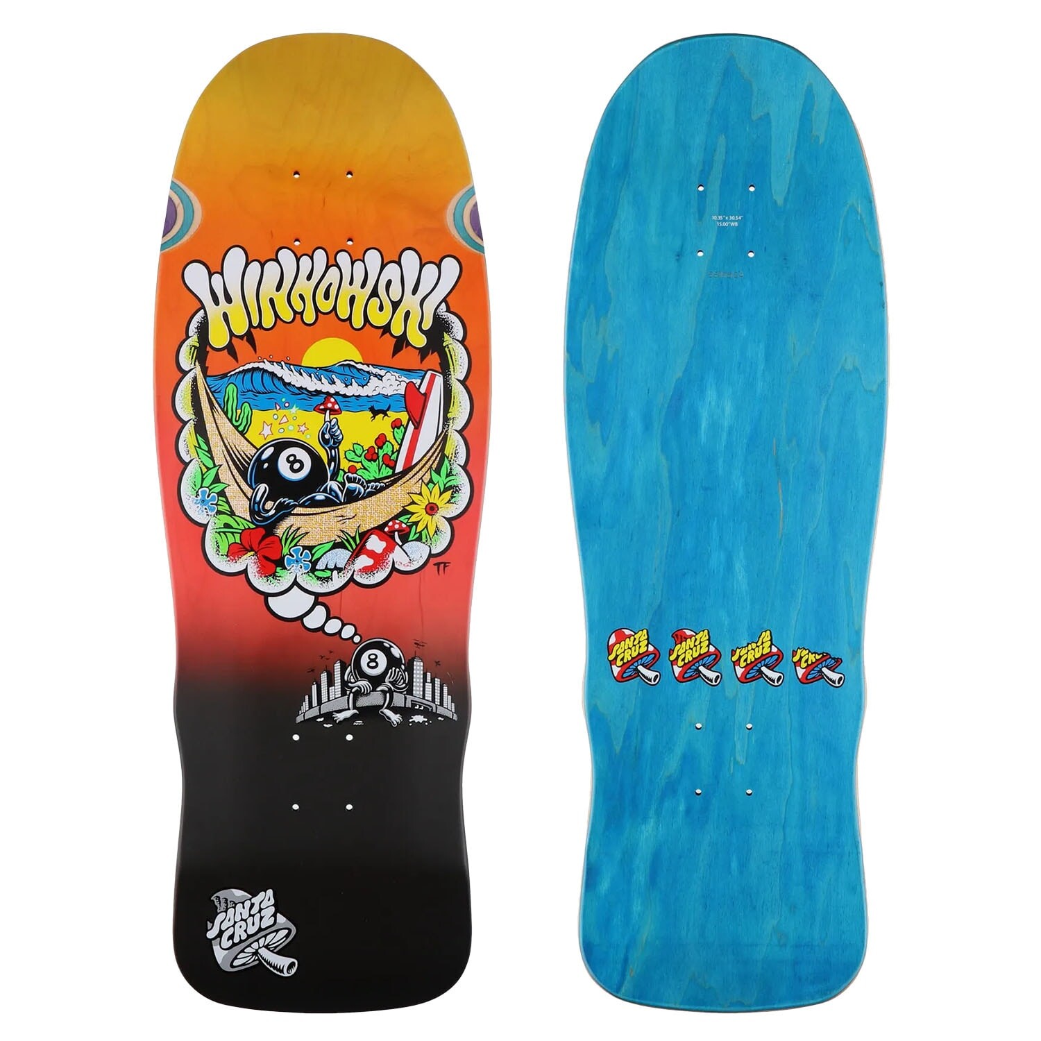 Santa Cruz Skateboards Winkowski 8Ballr Day Dream Pro Shaped