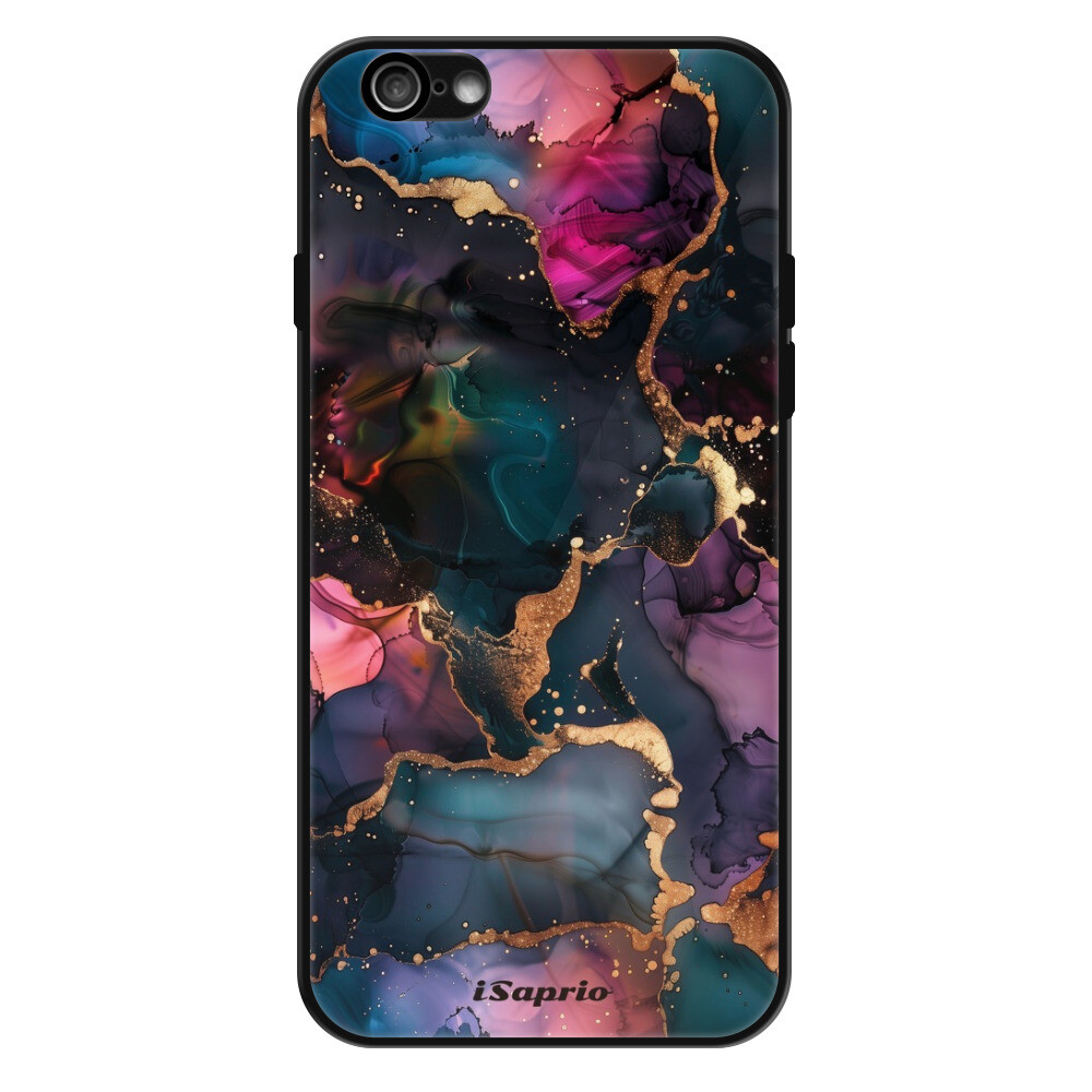 Lesklé puzdro Exclusive iSaprio - Dark Marble 10 - iPhone 6/6S