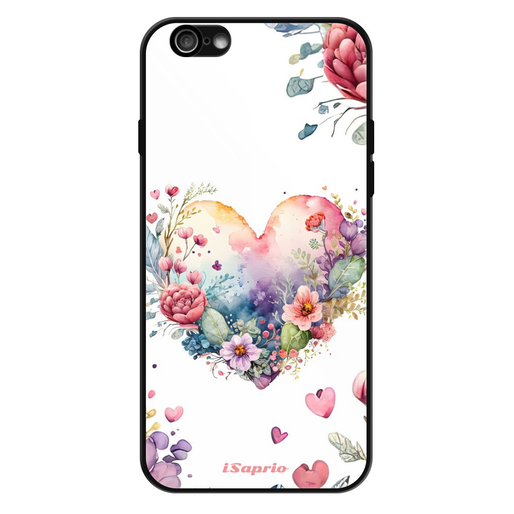 Lesklé puzdro Exclusive iSaprio - Floral Heart - iPhone 6/6S