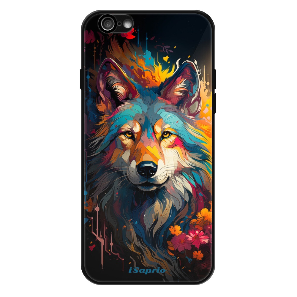 Lesklé puzdro Exclusive iSaprio - Mysterious Wolf - iPhone 6/6S