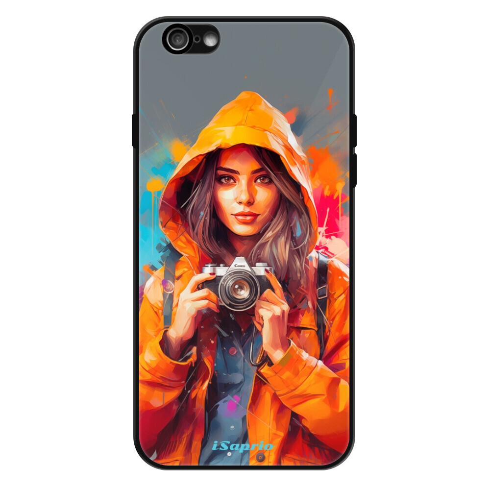 Lesklé puzdro Exclusive iSaprio - Girl with Camera - iPhone 6/6S
