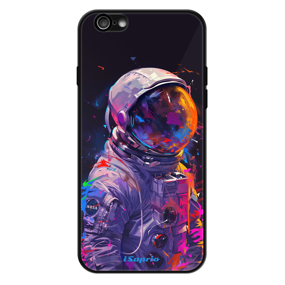 Lesklé puzdro Exclusive iSaprio - Neon Astronaut - iPhone 6/6S