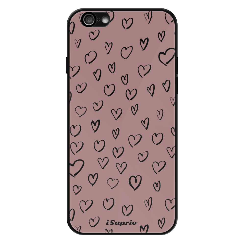 Lesklé puzdro Exclusive iSaprio - Heart Dark - iPhone 6/6S