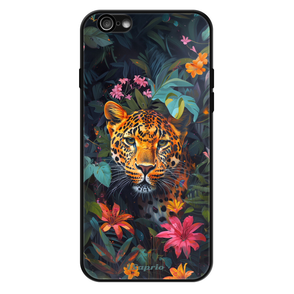 Lesklé puzdro Exclusive iSaprio - Flower Jaguar - iPhone 6/6S