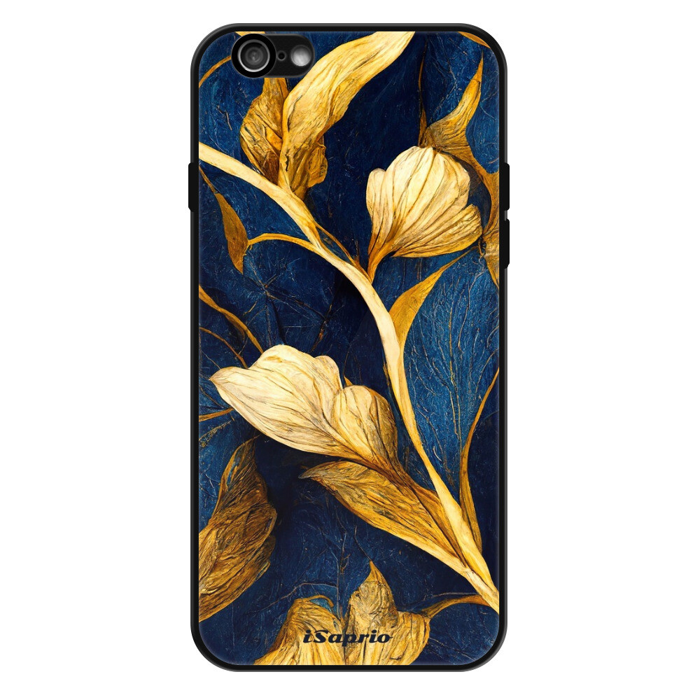 Lesklé puzdro Exclusive iSaprio - Gold Leaves - iPhone 6/6S